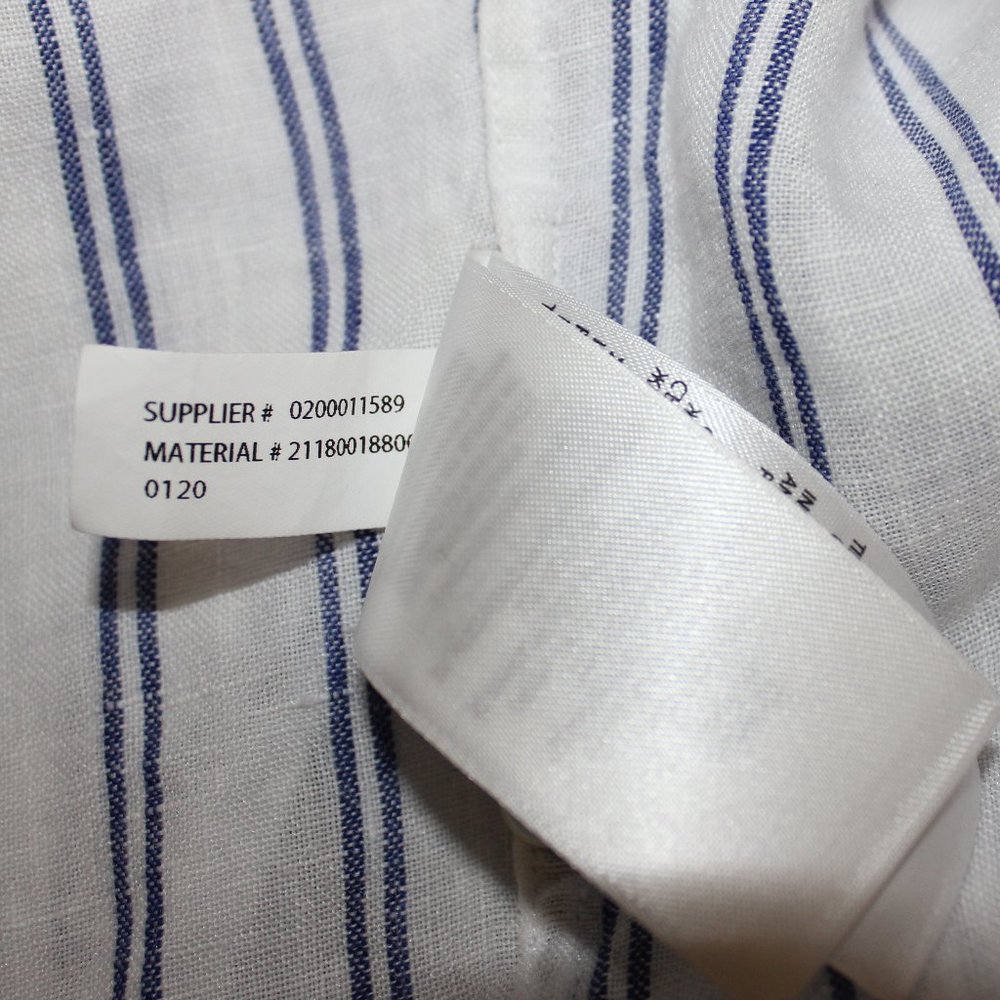 Polo Ralph Lauren Striped Linen Shirt Long Sleeve XL/TG - Picture 9 of 11
